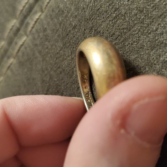 lemlem Gold-Plated Sterling Silver Comfort Band Ring | 925 | Size 8.5 - Picture 5 of 5